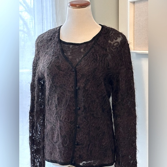 Dana Bachman matching button front cardigan and tank - Picture 1 of 4